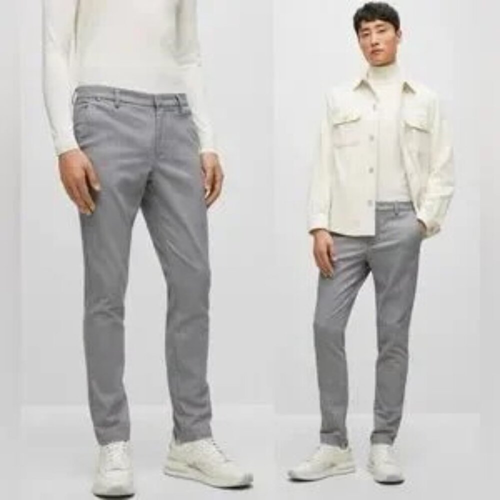 BOSS Hugo Boss | Men's Gray Chuck 2-W Lightweight Trouser Pants 36R